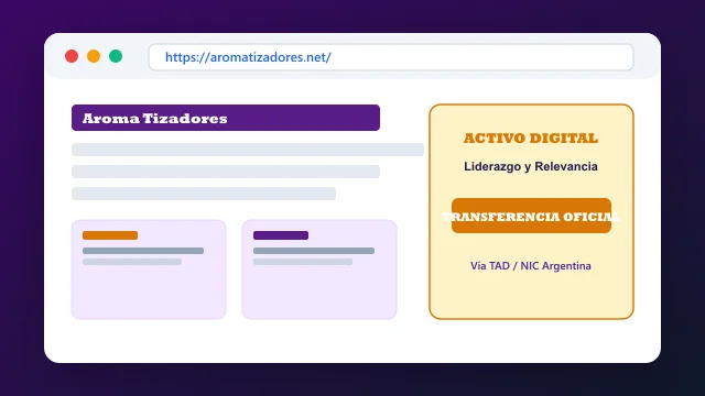 Ecosistema digital, branding y proceso de cesión registral formal de aromatizadores.net